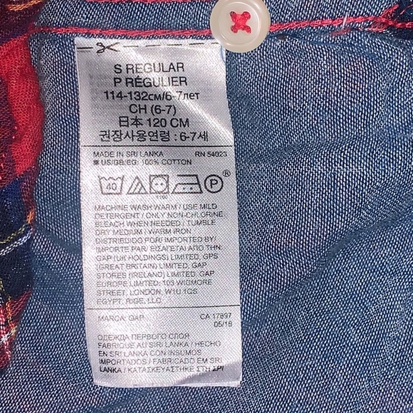 Gap Kids Double Woven Full Sleeve button down Plaid Shirt. - Picture 8 of 9